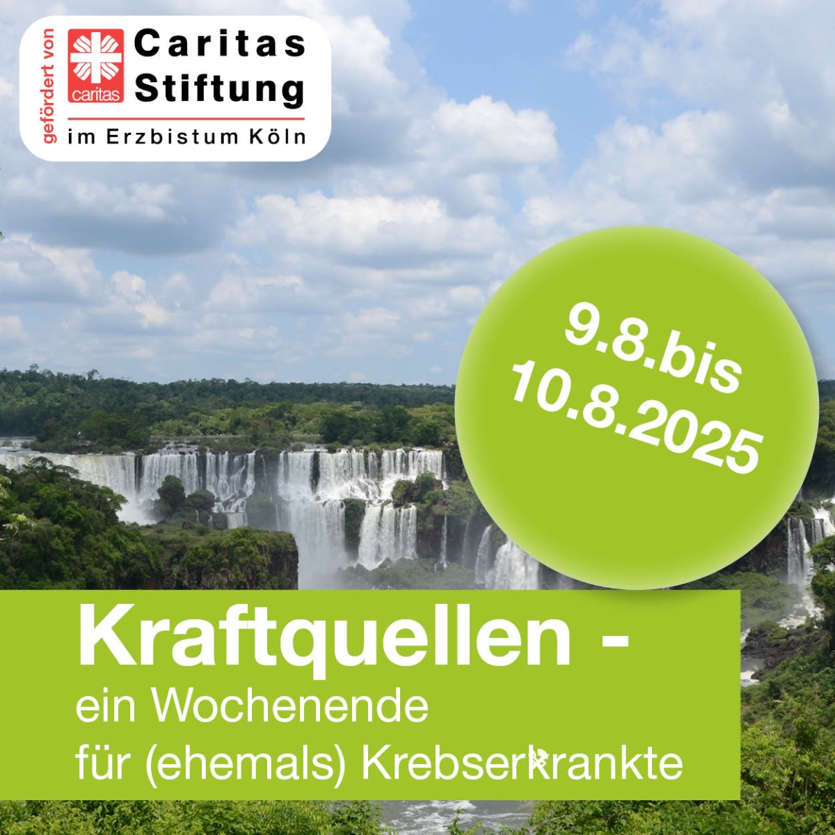 Einladung zu zwei Tagen Auszeit. (c) Caritas