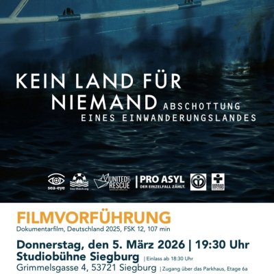 Sharepic Kein Land für Niemand