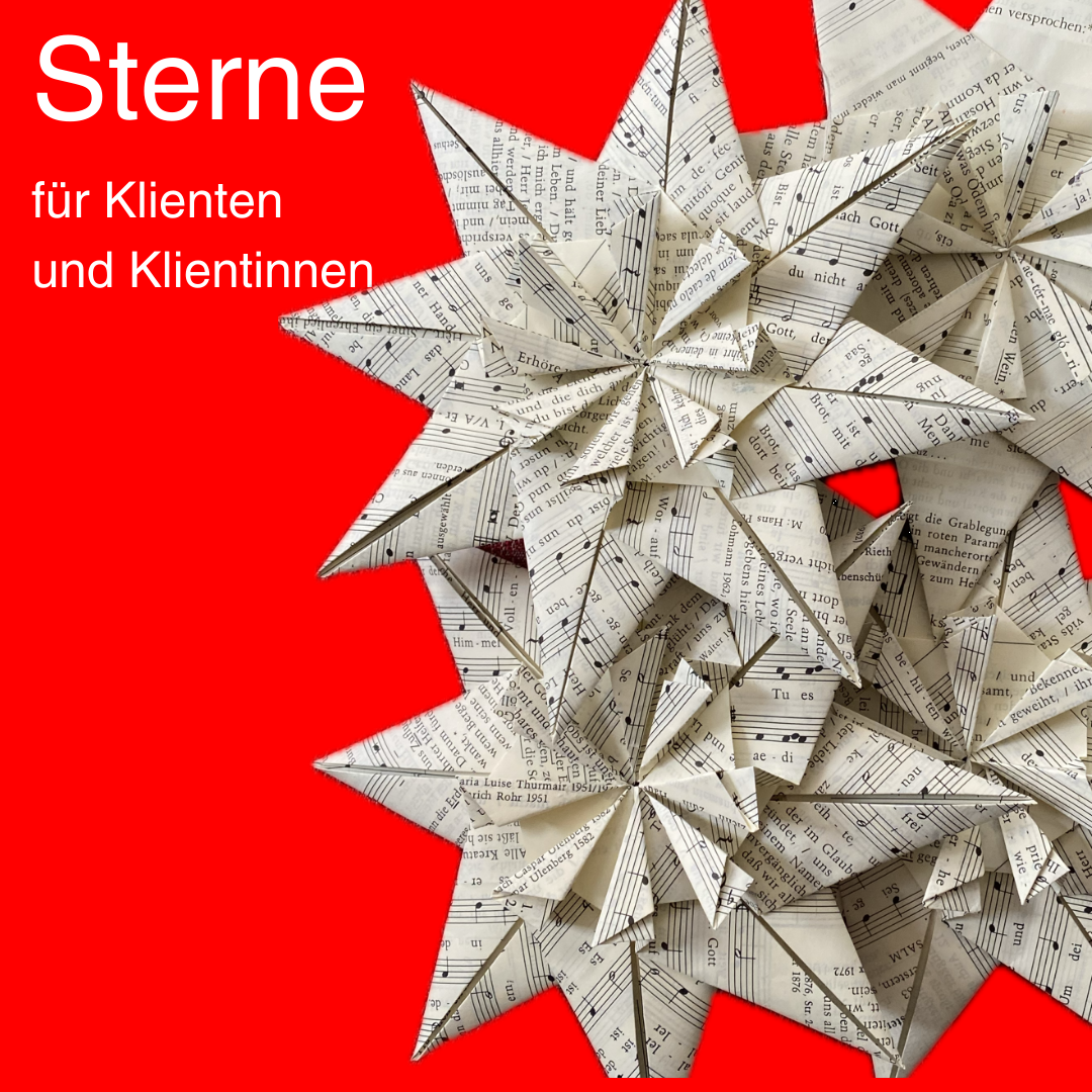 Ein Stern für alle Klienten und Klientinnen (c) Caritas