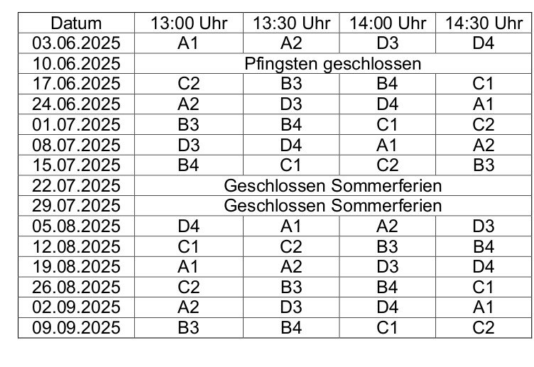 Tafelausgabe Datum bis 09.09.b